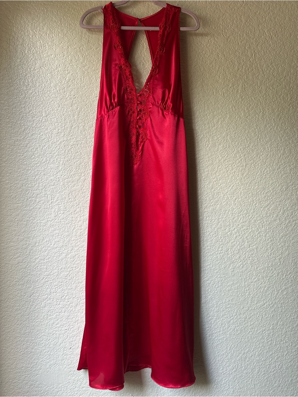 Victoria’s Secret Gold Label Red Maxi Slip